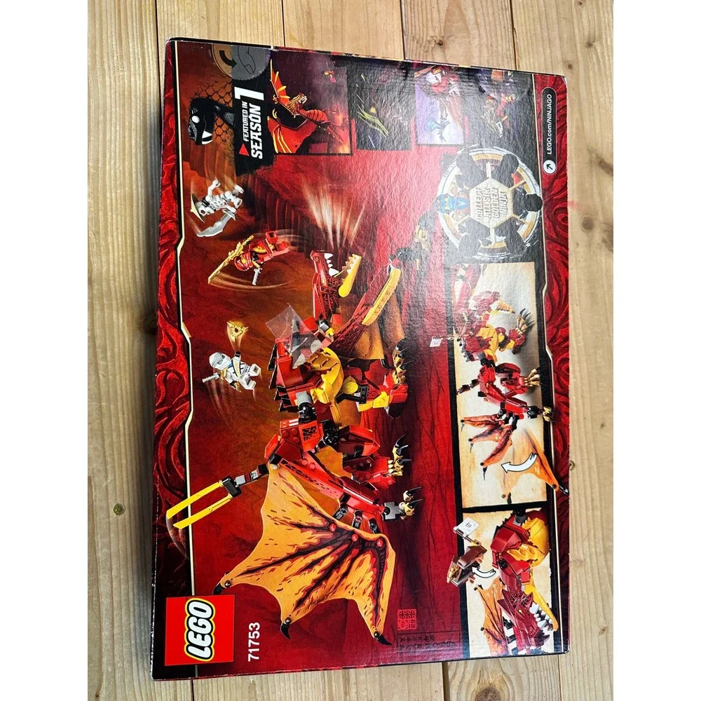 LEGO Ninjago Legacy Fire Dragon Attack 71753 Building Set 563 Pcs Golden Nya
